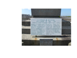 Stèle du Monument aux morts de Port-Louis